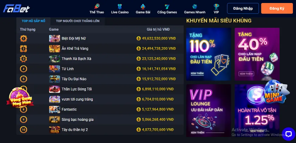 Khuyến mãi chào mừng 38win